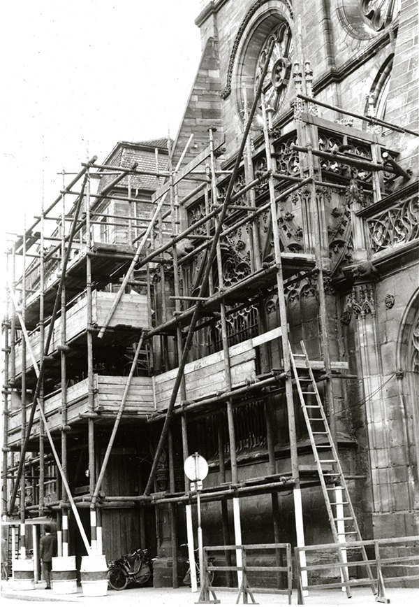 Ancienne chapelle Saint-Laurent échafaudée, crédit : F.OND