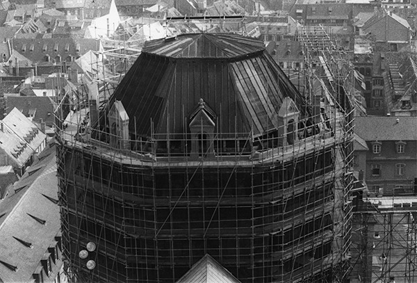 Restauration de la tour de la croisée du transept, crédit F.OND