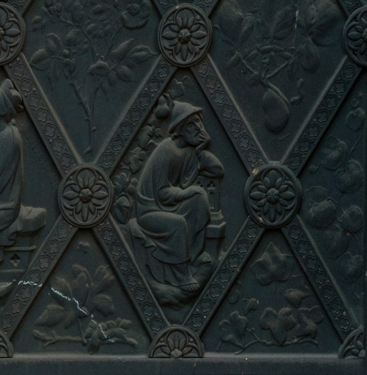 Jonas sous la citrouille, porte en bronze du portail central, crédit : F.OND, image : Pascal Renard - Alsace 360 - Extrait de la THD