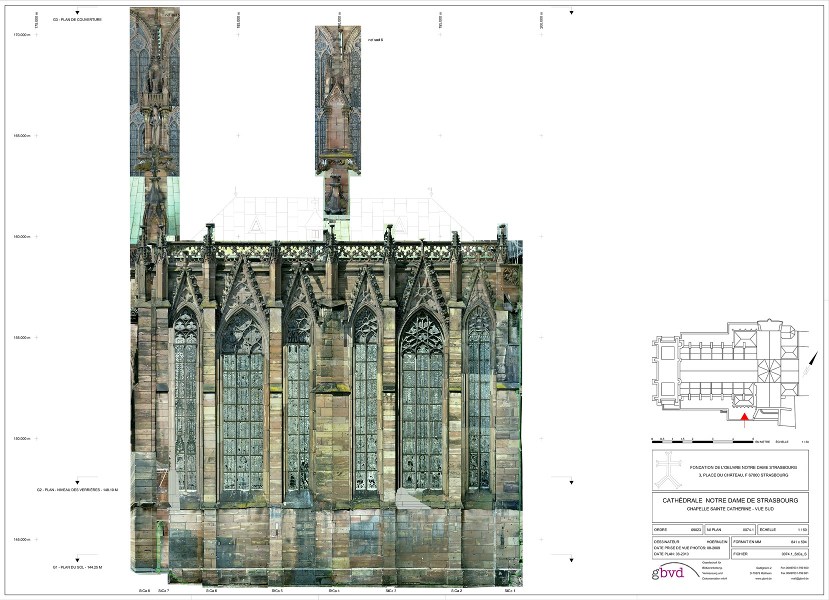 Photogrammétrie de la chapelle Sainte-Catherine, avant restauration