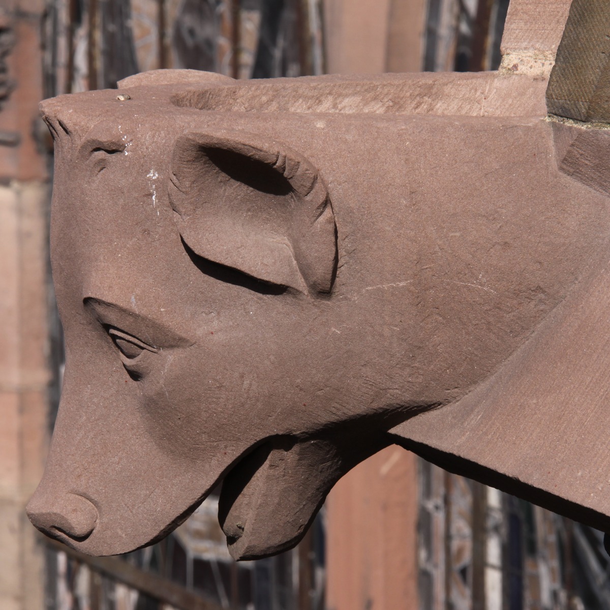 Restitution d’une des gargouilles de la tourelle heptagonale, crédit : F.OND