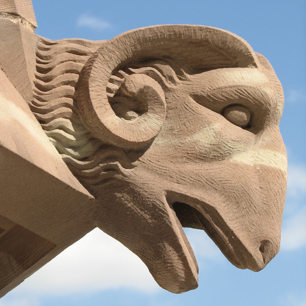 Restitution d’une des gargouilles de la tourelle octogonale, crédit : F.OND