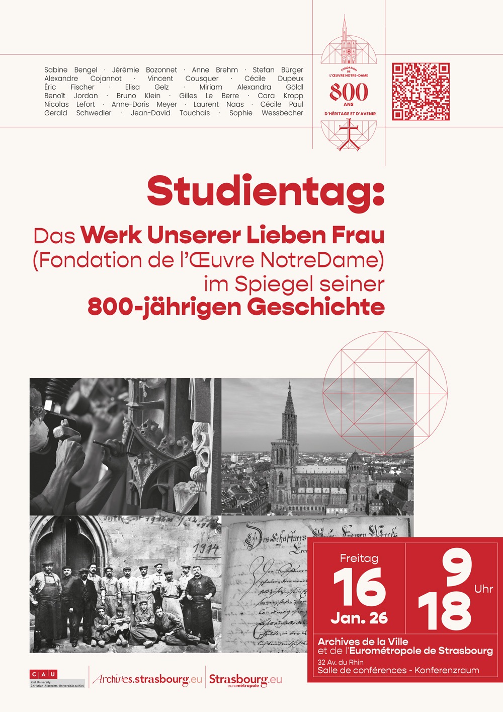 Affiche de la Journée d'étude en français